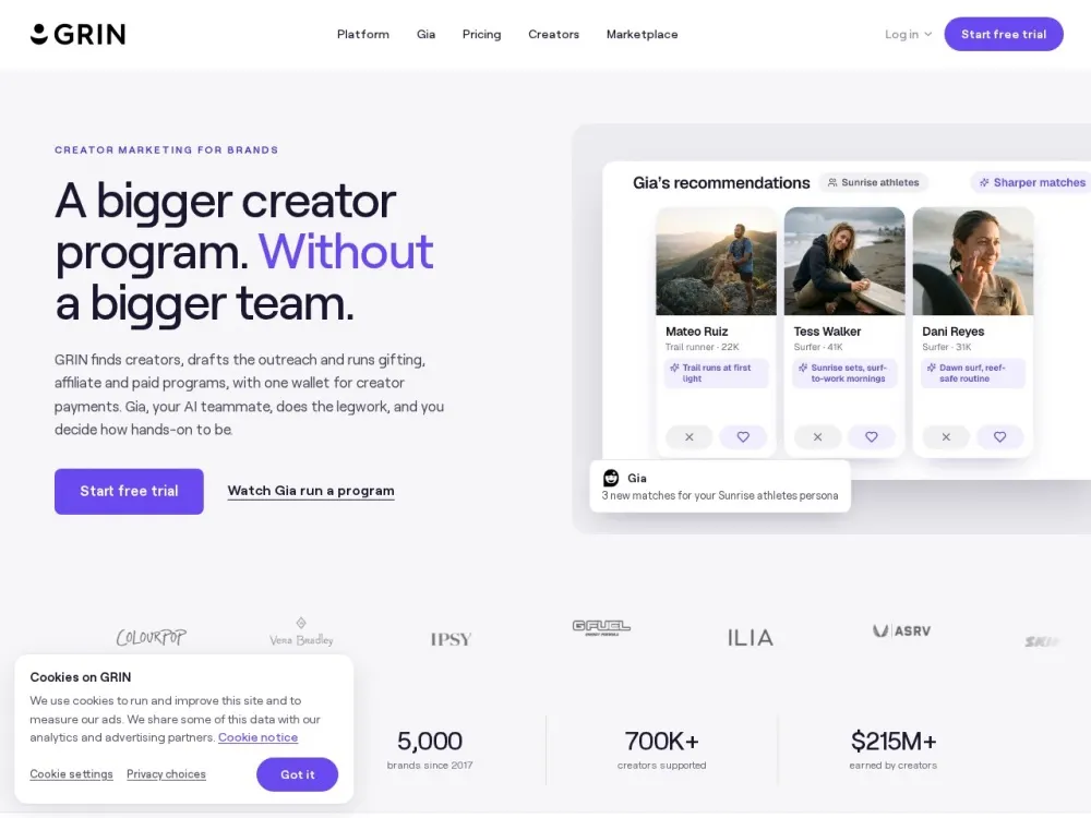 GRIN homepage