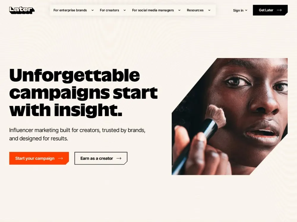Later Influence homepage