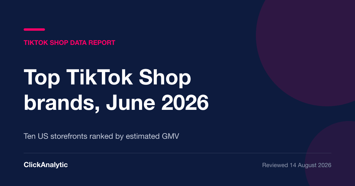 Top TikTok Shop Brands: The US GMV Leaderboard for June 2026