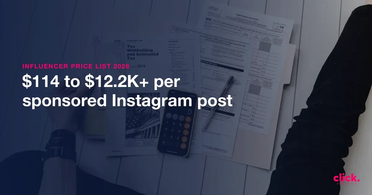 Influencer Price List 2026: Instagram Rates by Follower Tier