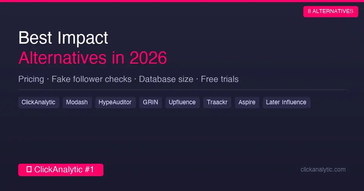 8 Best Impact Alternatives for Influencer Marketing