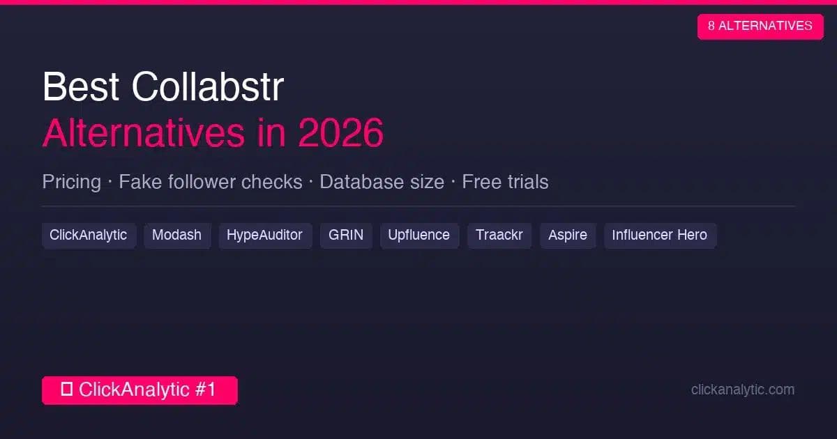 Le 8 migliori alternative a Collabstr nel 2026