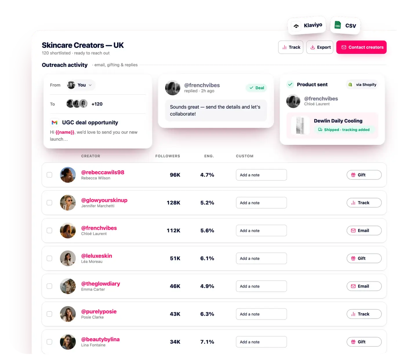 Contacta y gestiona relaciones