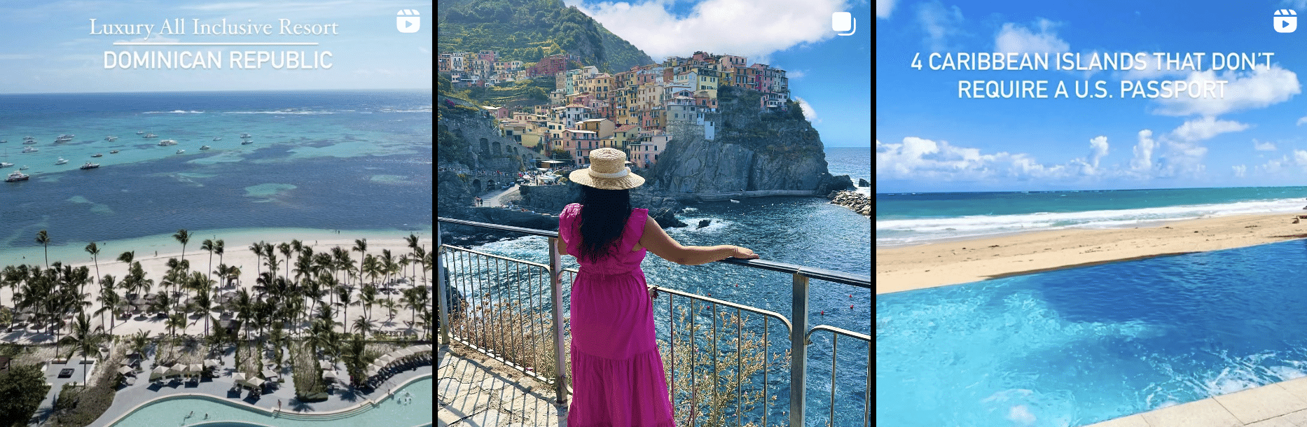 A woman is standing on a balcony overlooking the ocean.