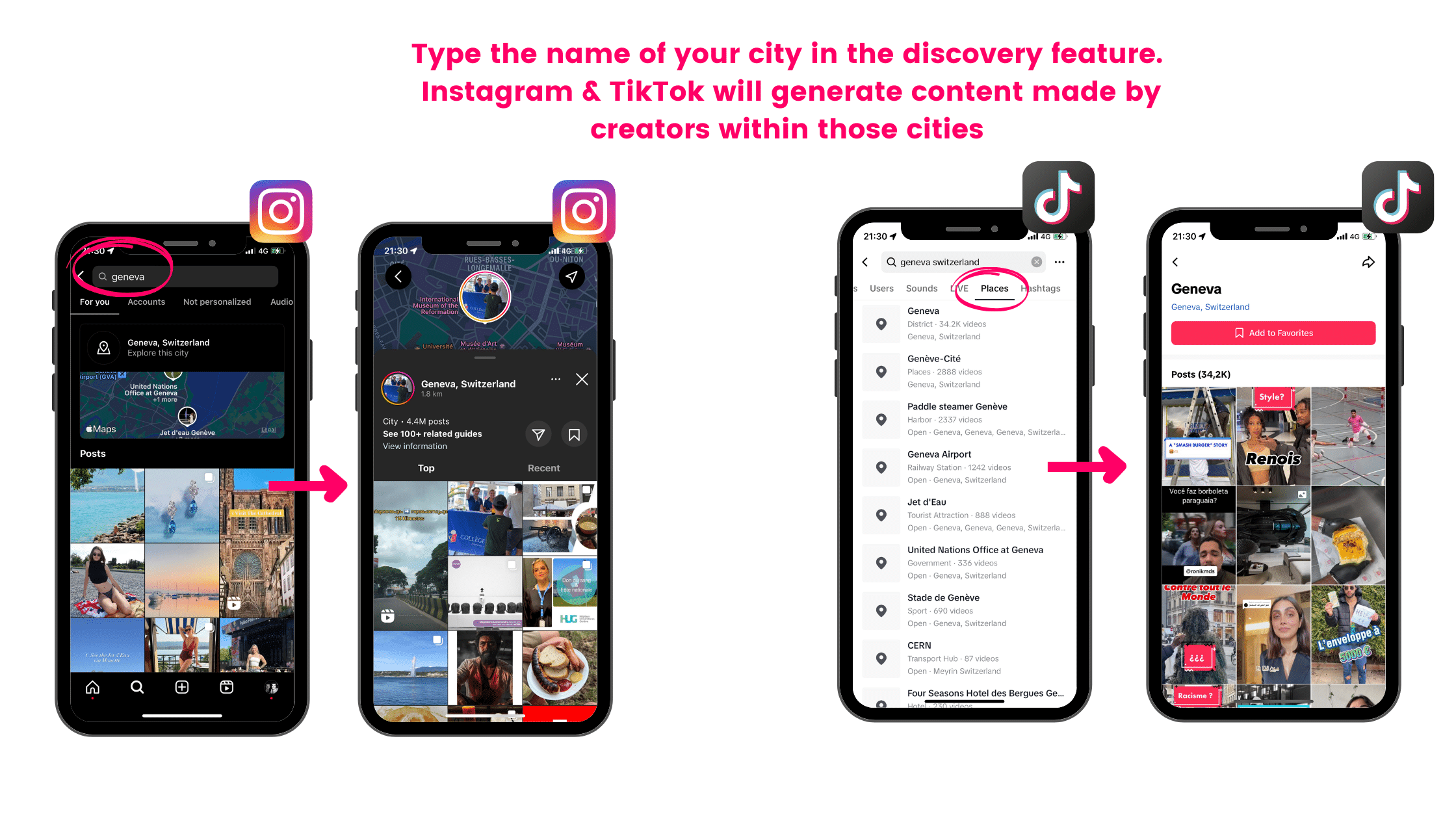 A screenshot of the instagram app showing different types of instagram posts.