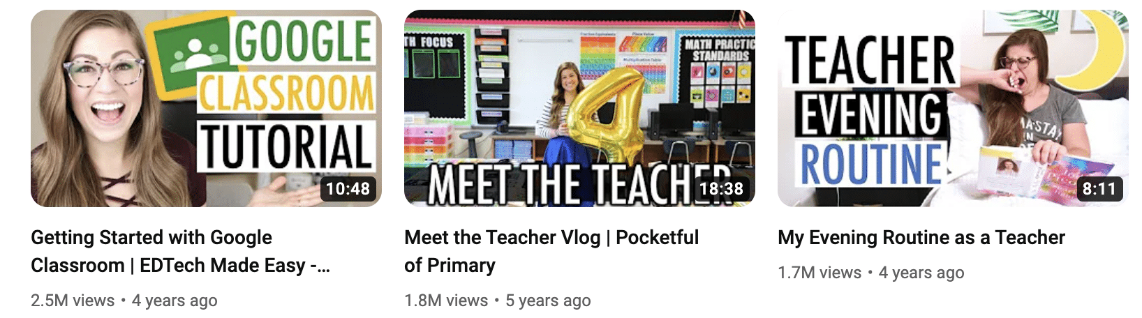 Best videos of one of the top teacher youtube channels, Pocketful of Primary.