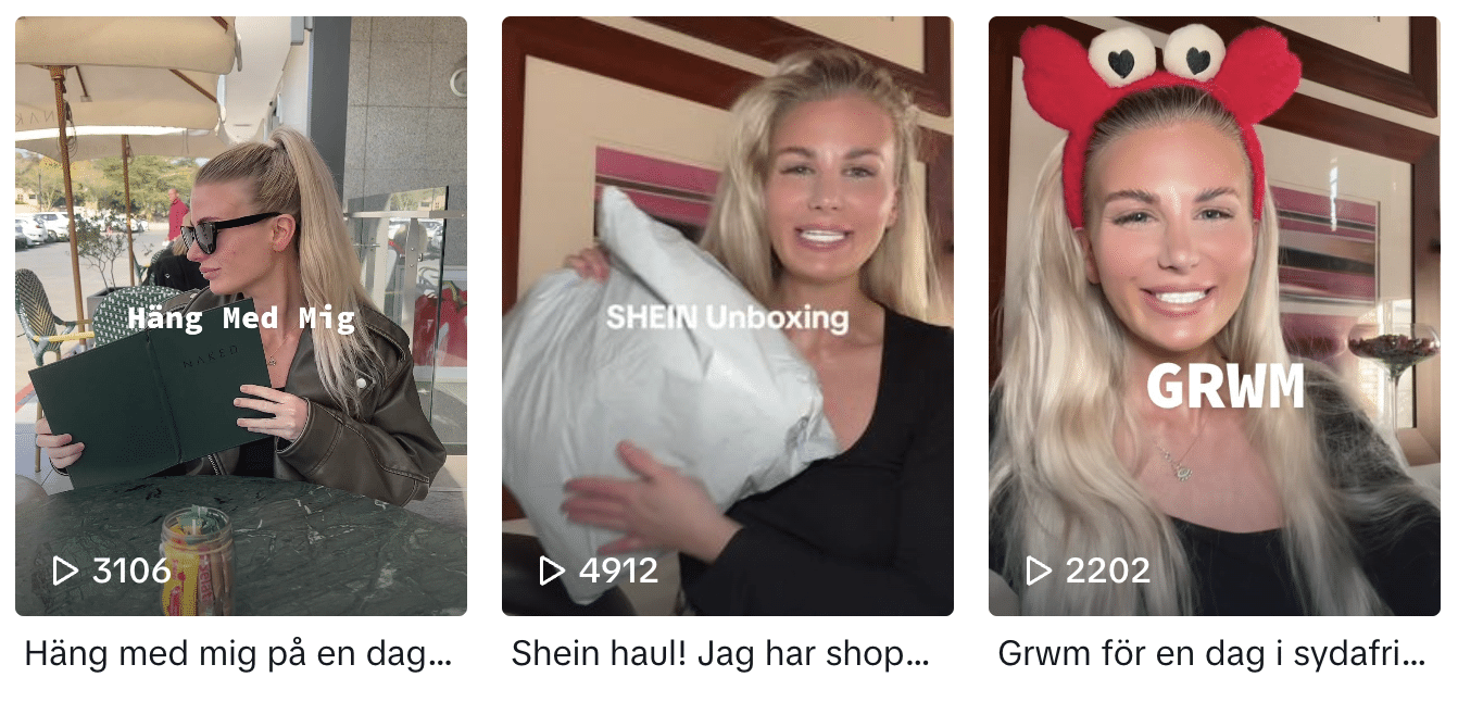 Four pictures of a woman holding a pillow and a dog.