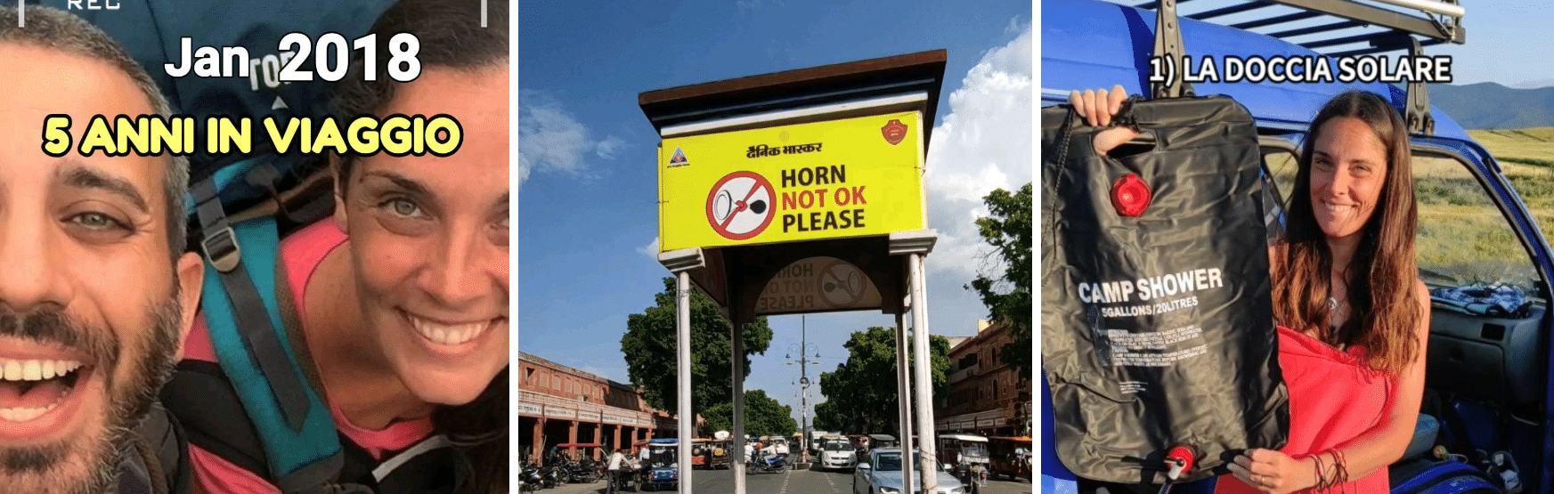 A group of people are standing in front of a sign.