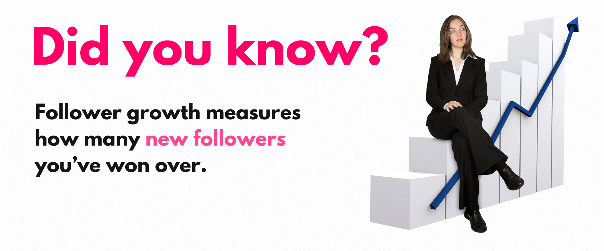 Did you know? follower growth measures how many new followers you have.