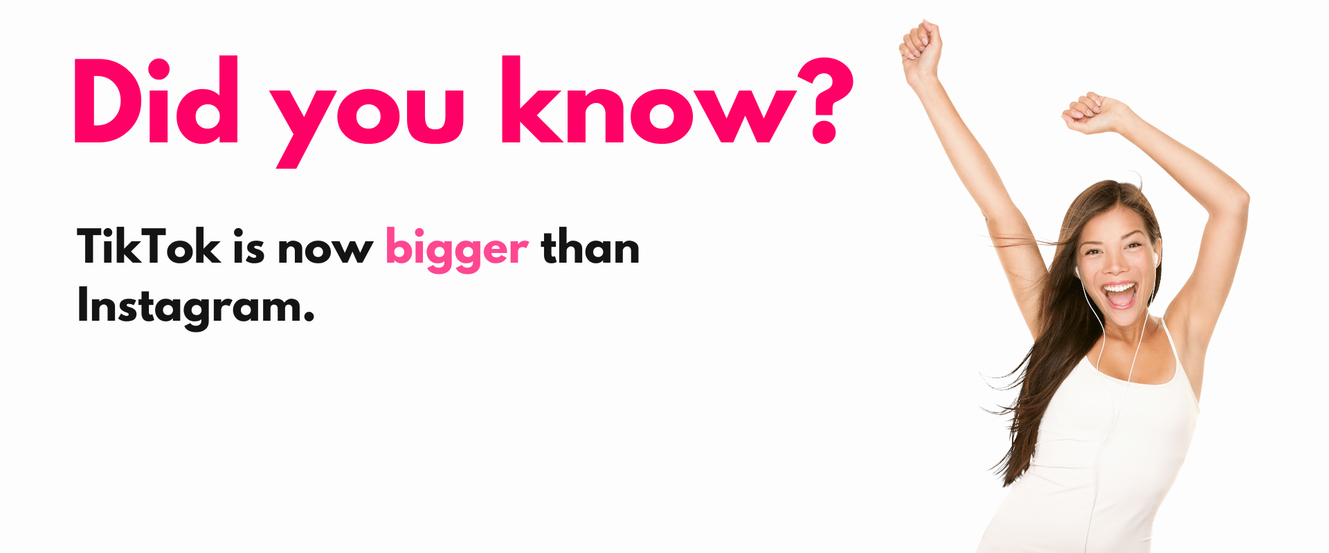Did you know? tiktok is now bigger than instagram.