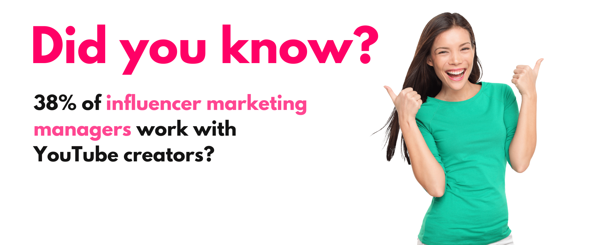 Find YouTube Influencers: Did you know 35% of influence marketing managers work with youtube creators?.