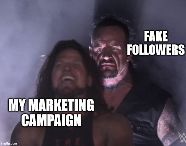 Fake followers my marketing campaign | made w/ imgflip meme maker | made w/ imgflip meme maker.