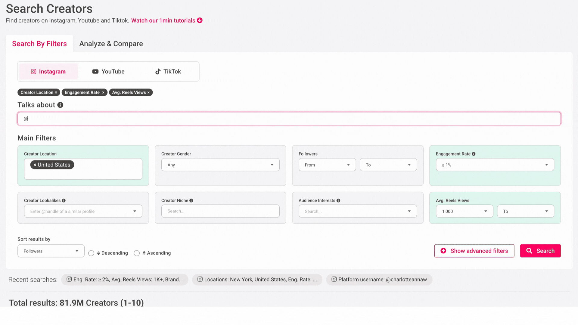 Influencer marketing platform to find creators